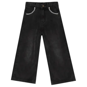 Straight Leg Pant in Washed Black by Rylee & Cru