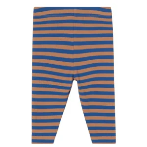 Stripes Rib Baby Pant in Dark Blue by Tinycottons