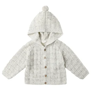 Tassel Cardigan in Oatmeal Speckle by Rylee & Cru