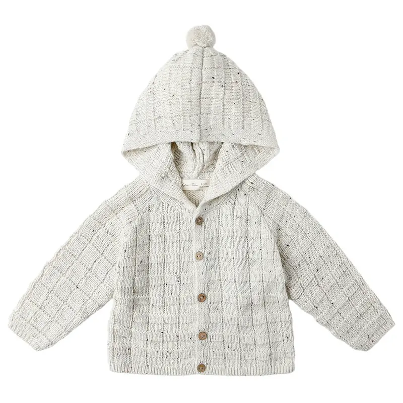 Tassel Cardigan in Oatmeal Speckle by Rylee & Cru