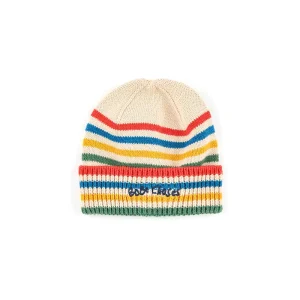 Tic Tac Toe Knitted Striped Baby Beanie by Bobo Choses