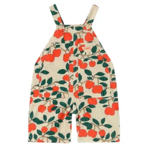 Tiny Apples Baby Dungaree in Dark Vanilla by Tinycottons