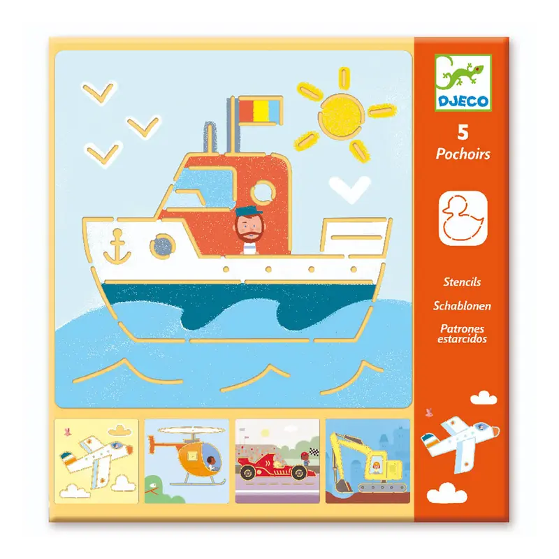 Transport Stencil Kit by Djeco