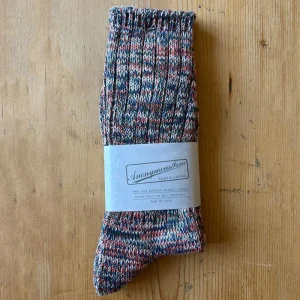 5 Colour Mix Crew Adult Socks in Orange by Anonymous Ism