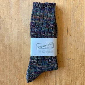 5 Colour Mix Crew Adult Socks in Wine by Anonymous Ism