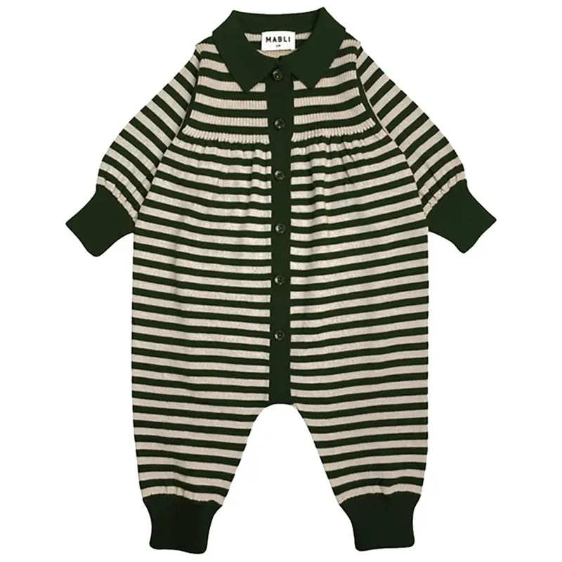 Artist Romper in Ivy Stripe by Mabli