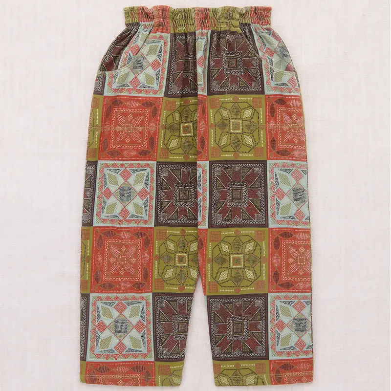 Camp Pant in Chili Spice Cross Stitch by Misha & Puff