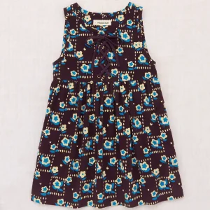 Corduroy Agatha Dress in Raisin Windowbox by Misha & Puff