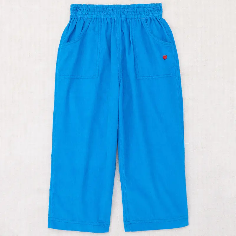 Corduroy Camp Pant in Cerulean by Misha & Puff