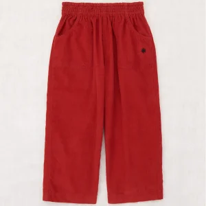 Corduroy Camp Pant in Garnet by Misha & Puff