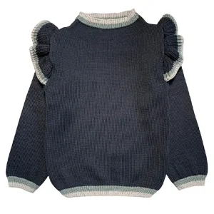 Delyth Pullover in Slate Grey by Mabli