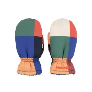 Multicolour Tile Mittens by Bobo Choses