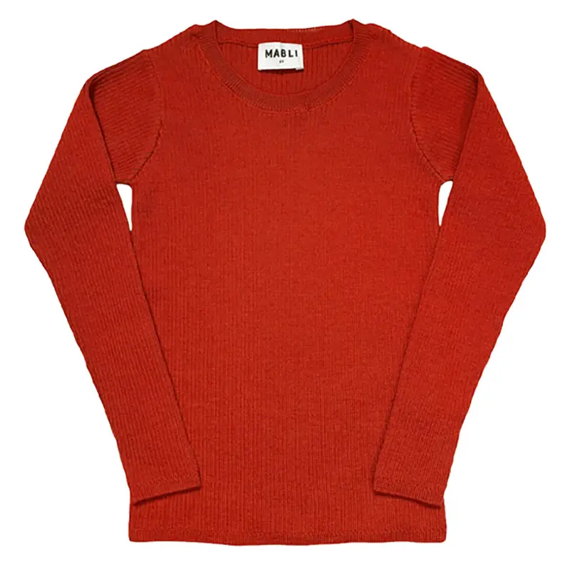 Seilio Skinny Rib in Redcurrant by Mabli