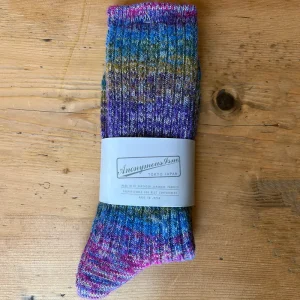 Splash Pattern Crew Adult Socks in Multi by Anonymous Ism