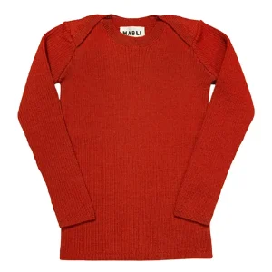 Sylfaen Skinny Rib in Redcurrant by Mabli