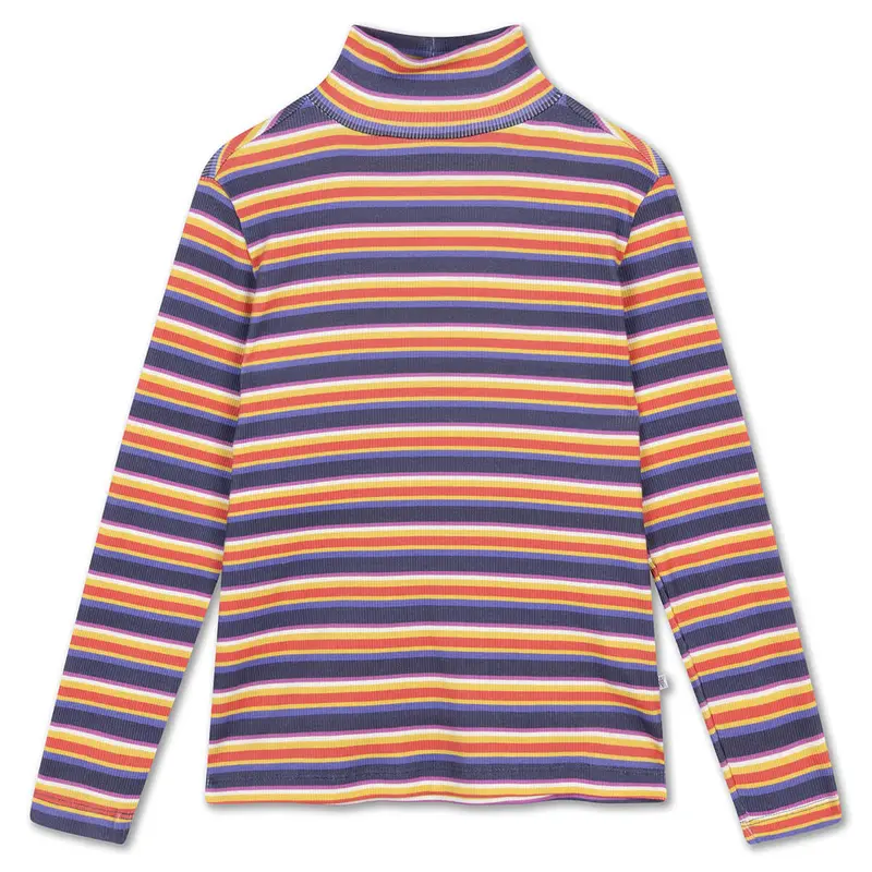 Turtleneck in Multi Stripe by Repose AMS