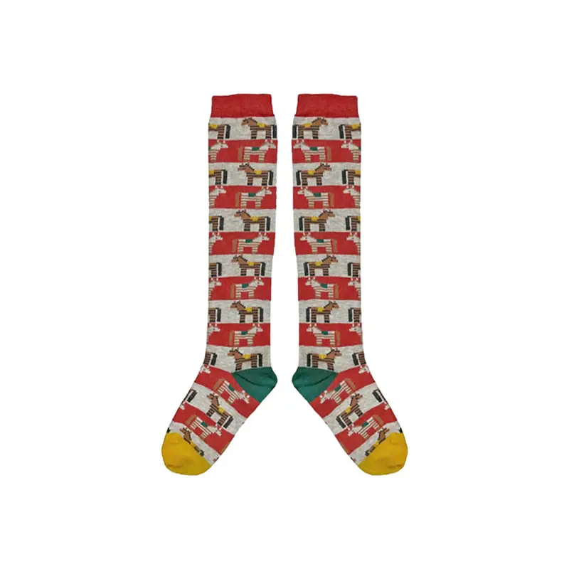 Zorse Long Socks in Redcurrant by Mabli