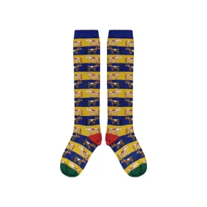 Zorse Long Socks in Sapphire by Mabli