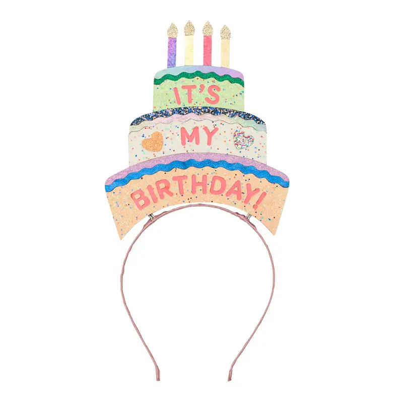 Birthday Cake Headdress in Multi by Mimi & Lula