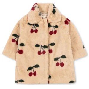 Fuzzie Coat in Ma Grande Cerise by Konges Sljd