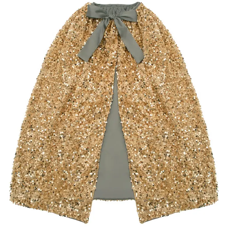 Gold Sequin Cape by Mimi & Lula