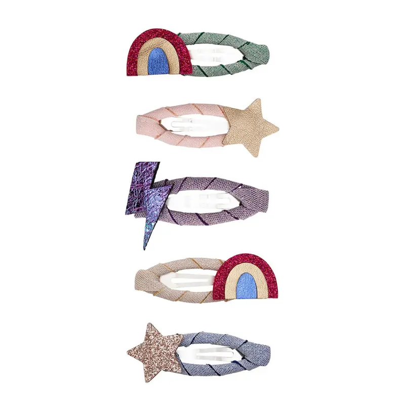 Rainbow Mini Clic Clac Hair Clips by Mimi & Lula