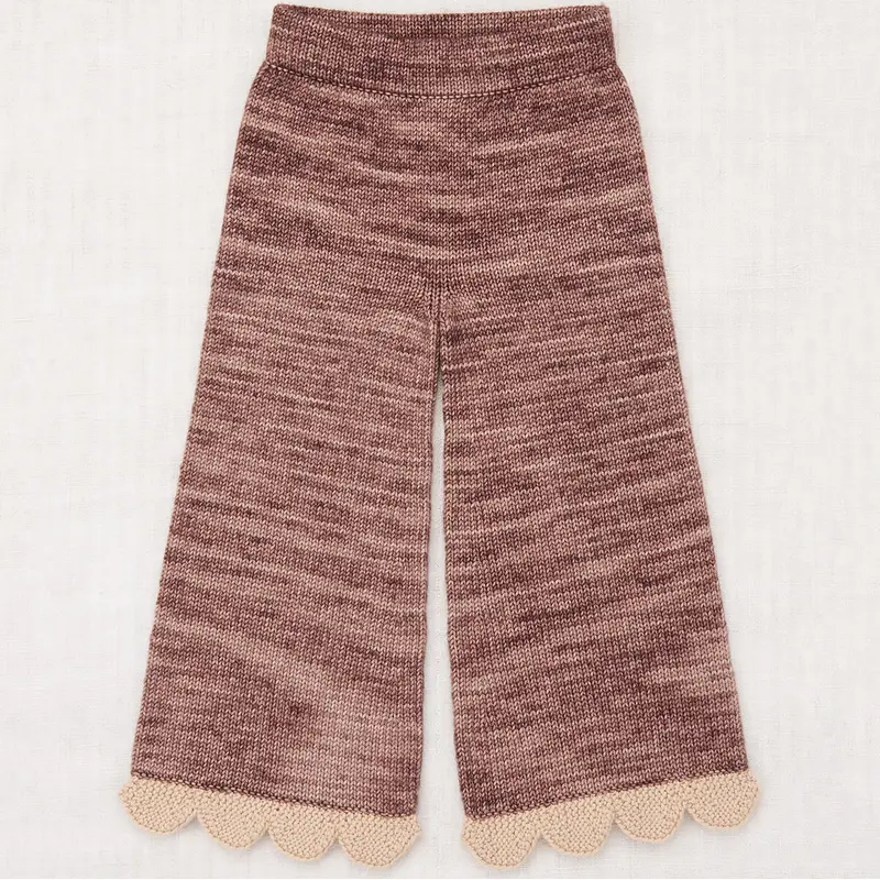 Scallop Edge A-Pant in Affogato by Misha & Puff