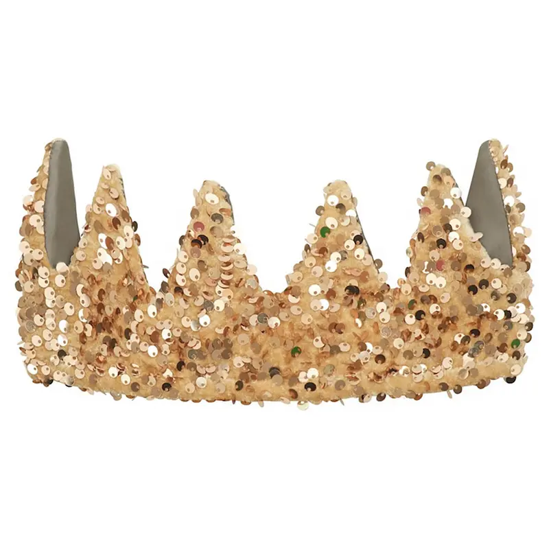 Sequin Crown in Gold by Mimi & Lula