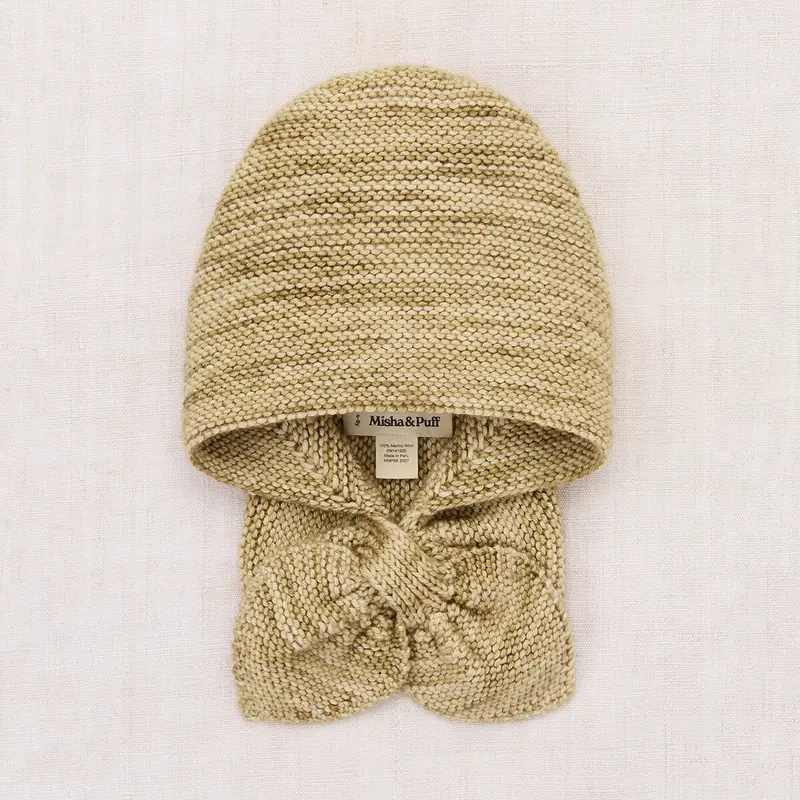 Sledding Hood in Pebble by Misha & Puff