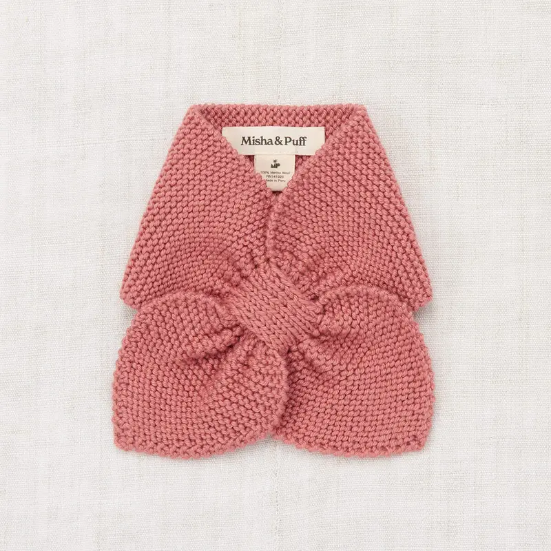 Sledding Scarf in Rosewood by Misha & Puff