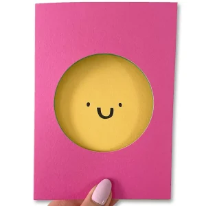 Smiley Face Greetings Card by Rumble Cards
