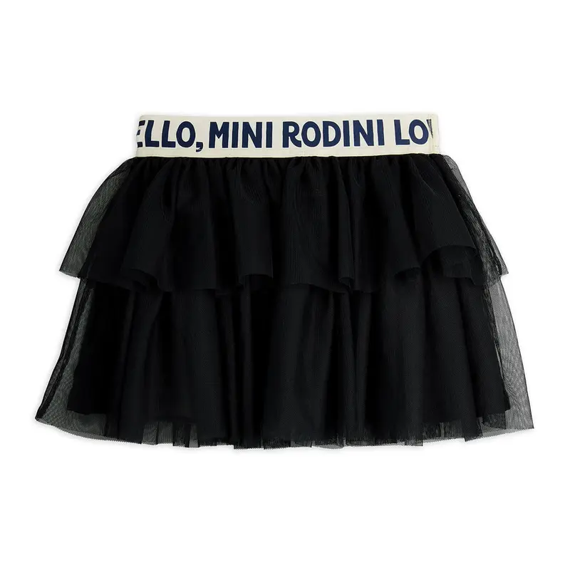 Tulle Skirt in Black by Mini Rodini