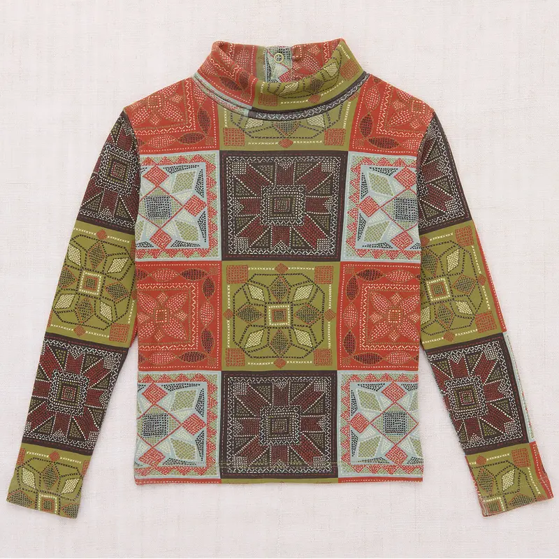 Turtleneck in Chili Spice Cross Stitch by Misha & Puff