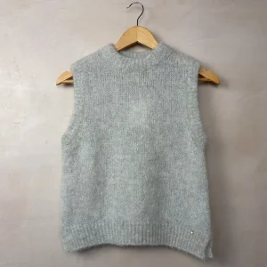 Alberto Knit Sweater in China Grey by Des Petits Hauts