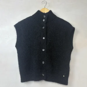 Alibou Cardigan in Black by Des Petits Hauts