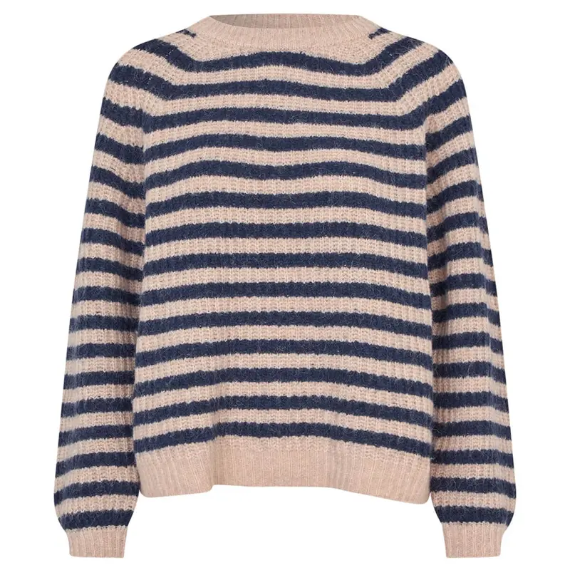 Bina Knit Jumper in Dark Blue by Lollys Laundry