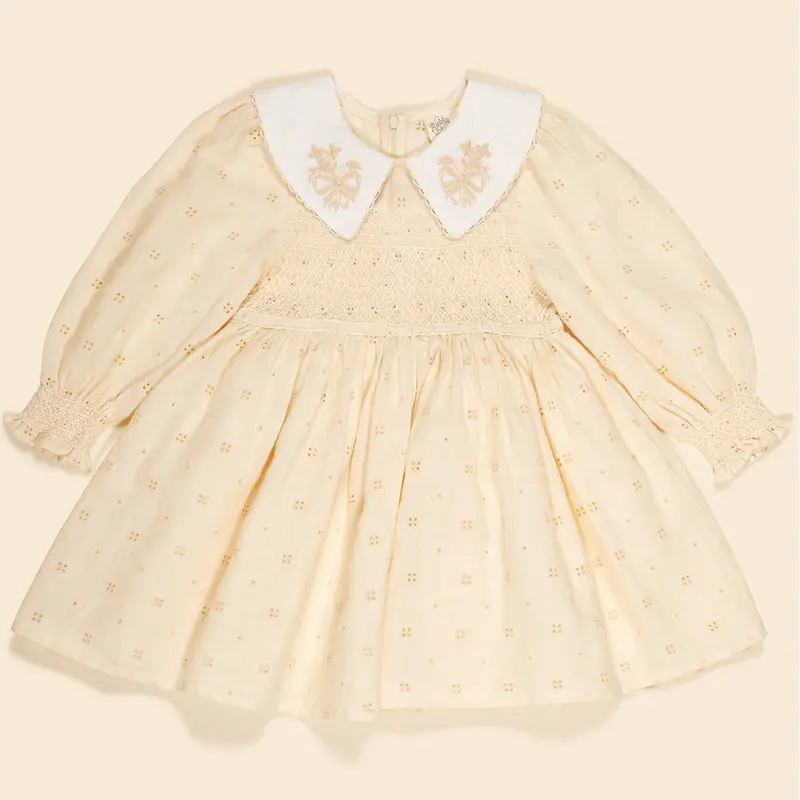 Carey Dress in Broderie by Apolina