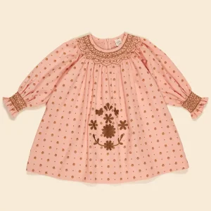 Cece Smock Dress in Meadow Calico Ribbon by Apolina