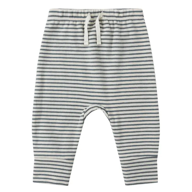 Drawstring Pant in Ocean Stripe by Quincy Mae