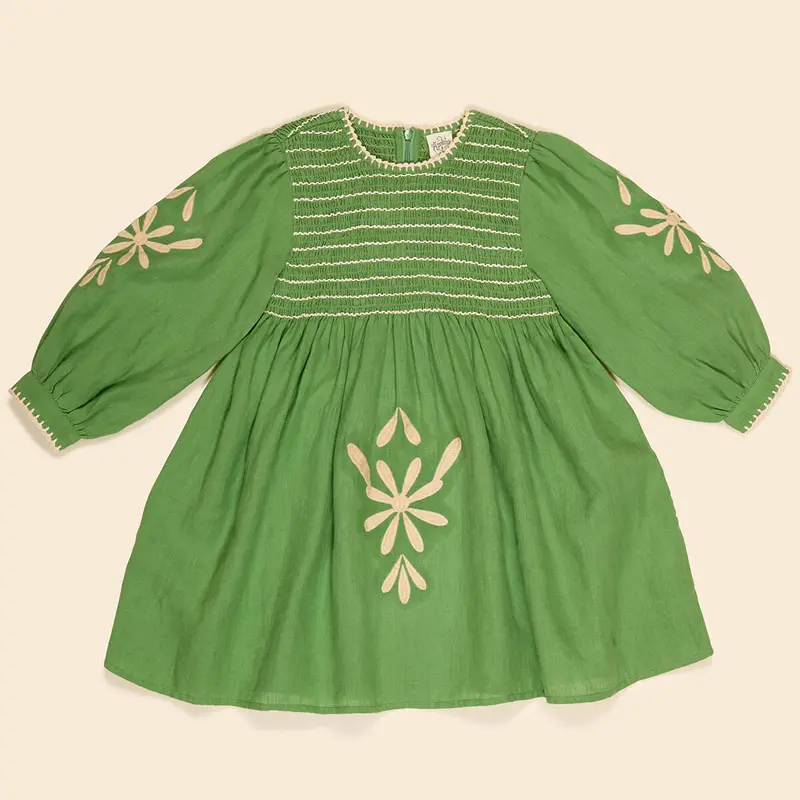 Noemie Dress in Retro Green by Apolina