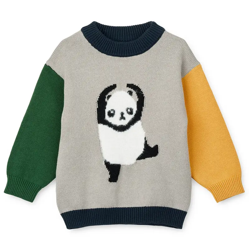Orlane Embroidery Knit Jumper in Panda by Liewood