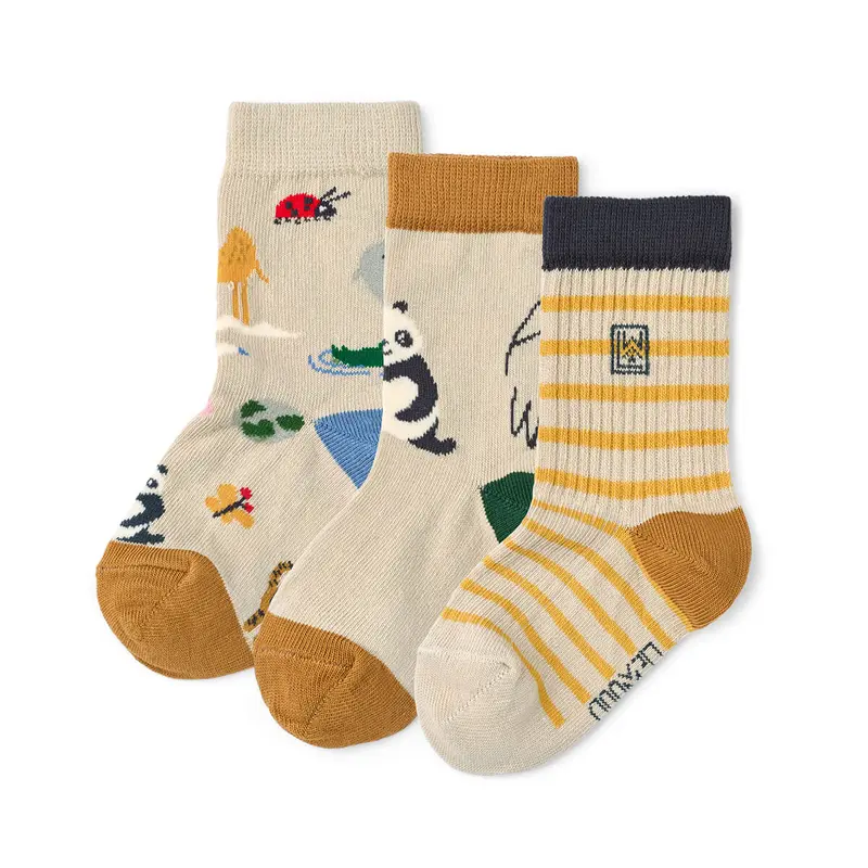 Silas Socks in Around The World (3 Pack) by Liewood