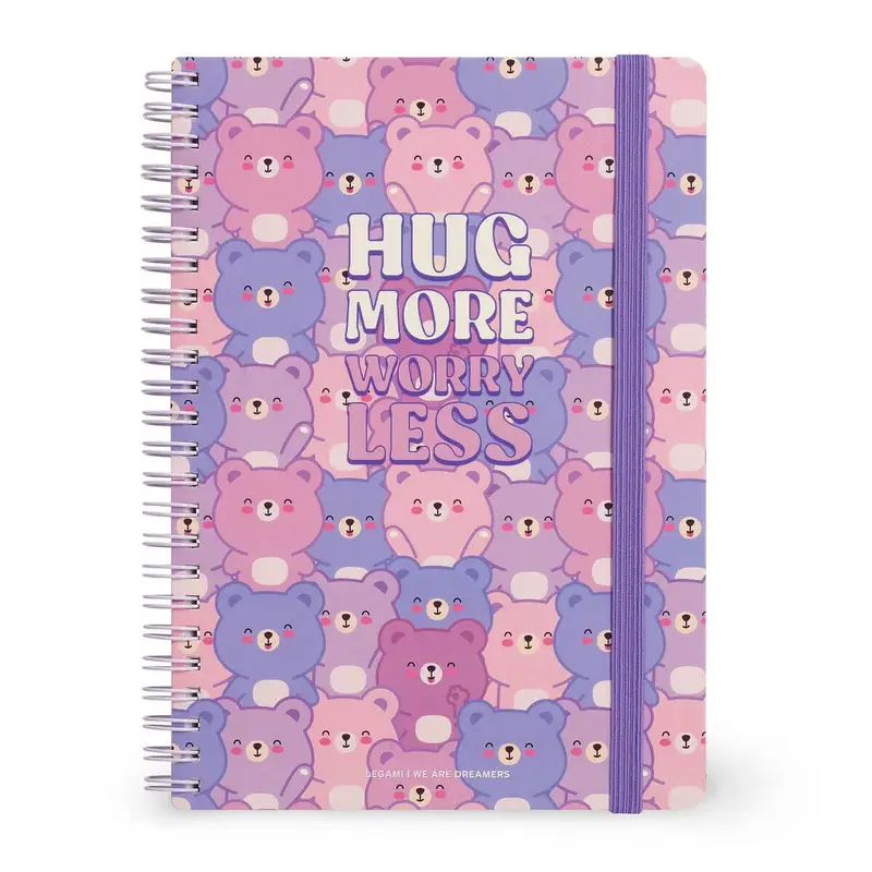 Teddy Bear A5 Lined Spiral Bound Notebook by Legami