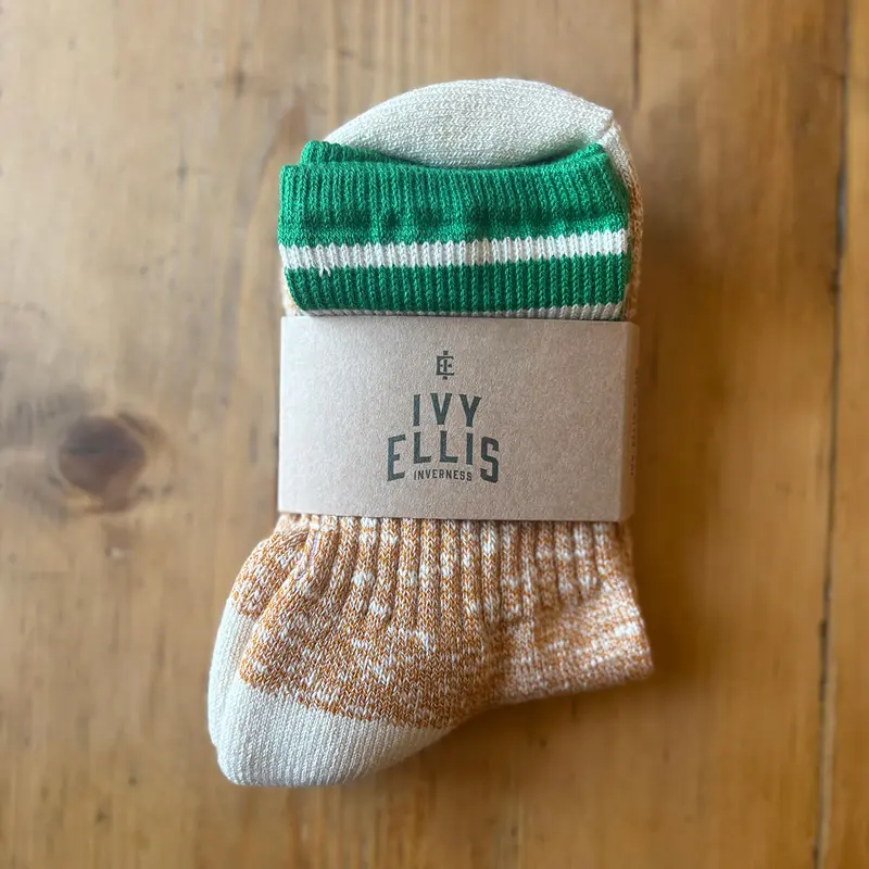 The Gairloch Women's Highland Coastline Slub Socks by Ivy Ellis