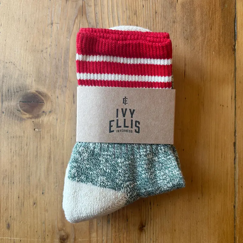 The Melvich Women's Highland Coastline Slub Socks by Ivy Ellis