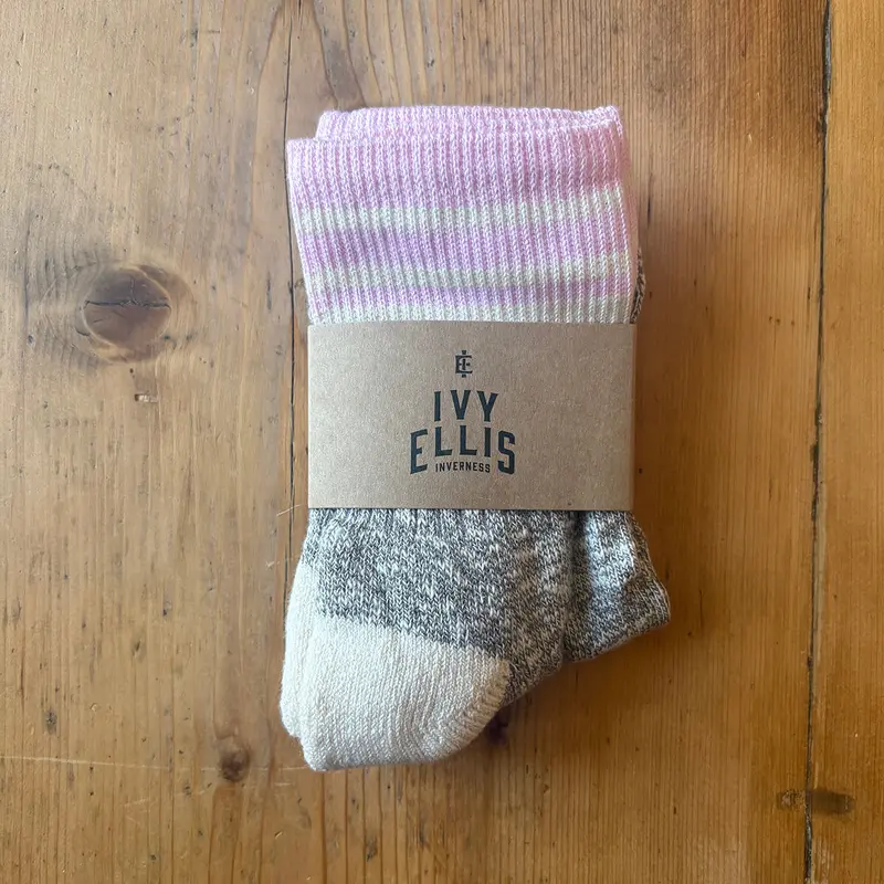 The Rosemarkie Women's Highland Coastline Slub Socks by Ivy Ellis