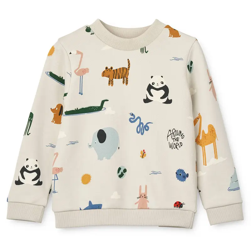 Thora Printed Sweatshirt in Around The World by Liewood