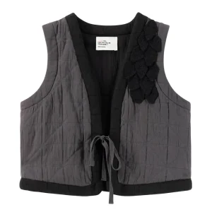 Vent Sleeveless Jacket in Black by Leon & Harper