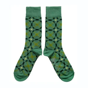 Women's Sr Socks in Forest Festival by Mabli