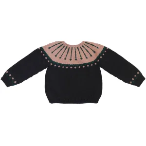 Aslan Sweater in Charcoal / Rose Quartz by Kalinka
